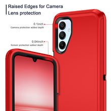 Load image into Gallery viewer, Petocase for Samsung Galaxy A15 5G Case,Shockproof Dust/Drop Proof 3-Layer Protection [Without Screen Protector] Rugged Heavy Duty Durable Cover Case,Red
