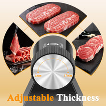 Load image into Gallery viewer, Wnkim Meat Slicer,Meat Slicer Machine for Home Use,with 2 Removable Stainless Steel Blades,with Adjustable Thickness ＆ Child Safety Lock – Cuts Meat,Cheese,Bread

