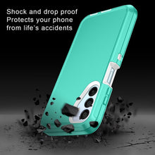 Load image into Gallery viewer, Petocase for Samsung Galaxy A15 5G Case Shockproof Dust/Drop Proof 3-Layer Full Body Protection [Without Screen Protector] Rugged Heavy Duty Cover Case for Galaxy A15 5G,Teal/White
