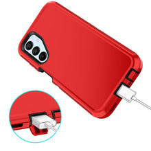 Load image into Gallery viewer, Petocase for Samsung Galaxy A15 5G Case,Shockproof Dust/Drop Proof 3-Layer Protection [Without Screen Protector] Rugged Heavy Duty Durable Cover Case,Red
