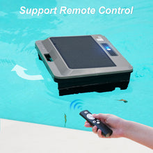 Load image into Gallery viewer, Upgraded Solar Powered Robotic Pool Skimmer Surface Cleaner with Remote Control Dual Charging Options Smart Obstacle Avoidance
