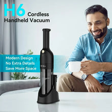 Load image into Gallery viewer, UMLo H6 Handheld Vacuum Cordless, Portable Vacuum Cleaner with 10000PA Suction, 2600mAh Rechargeable Vacuum Cleaner for Home Pet

