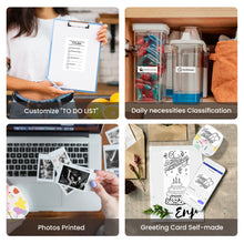 Load image into Gallery viewer, TOLENFUL Mini Thermal Printer,Portable Bluetooth Inkless Sticker Maker for Notes Kids Gift,with 4 Rolls Paper
