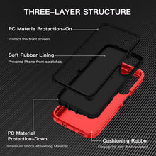 Load image into Gallery viewer, Petocase for Samsung Galaxy A15 5G Case,Shockproof Dust/Drop Proof 3-Layer Protection [Without Screen Protector] Rugged Heavy Duty Durable Cover Case,Red
