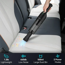 Load image into Gallery viewer, UMLo H6 Handheld Vacuum Cordless, Portable Vacuum Cleaner with 10000PA Suction, 2600mAh Rechargeable Vacuum Cleaner for Home Pet
