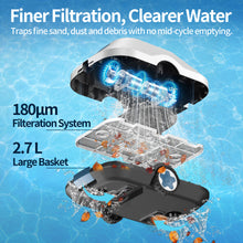 Load image into Gallery viewer, Hivroo Cordless Robotic Pool Cleaner, Automatic Pool Cleaner,Pool Vacuum for Above Ground &amp; Inground Pools
