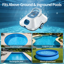 Load image into Gallery viewer, Hivroo Cordless Robotic Pool Cleaner, Automatic Pool Cleaner,Pool Vacuum for Above Ground &amp; Inground Pools
