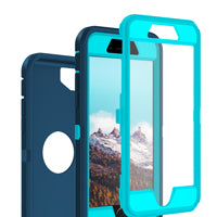 Load image into Gallery viewer, Petocase for iPhone SE 2022/2020 Case,with Built-in Screen Protector Shockproof Dust/Drop Proof Full Body Rugged Heavy Duty Durable Phone Cover for iPhone SE 3rd/2nd Gen 4.7,Turquoise
