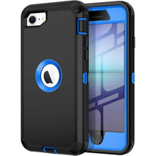 Load image into Gallery viewer, Petocase for iPhone SE 2022/2020 Case Built-in Screen Protector Shockproof Dust/Drop Proof 3 in 1 Full Body Rugged Heavy Duty Cover for iPhone SE 3rd/2nd Gen
