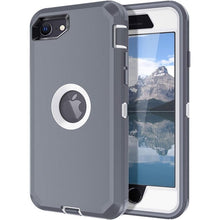 Load image into Gallery viewer, Petocase for iPhone SE 2022/2020 Case Built-in Screen Protector Shockproof Dust/Drop Proof 3 in 1 Full Body Rugged Heavy Duty Cover for iPhone SE 3rd/2nd Gen
