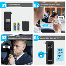 Load image into Gallery viewer, yoma breathalyzer is easy to use
